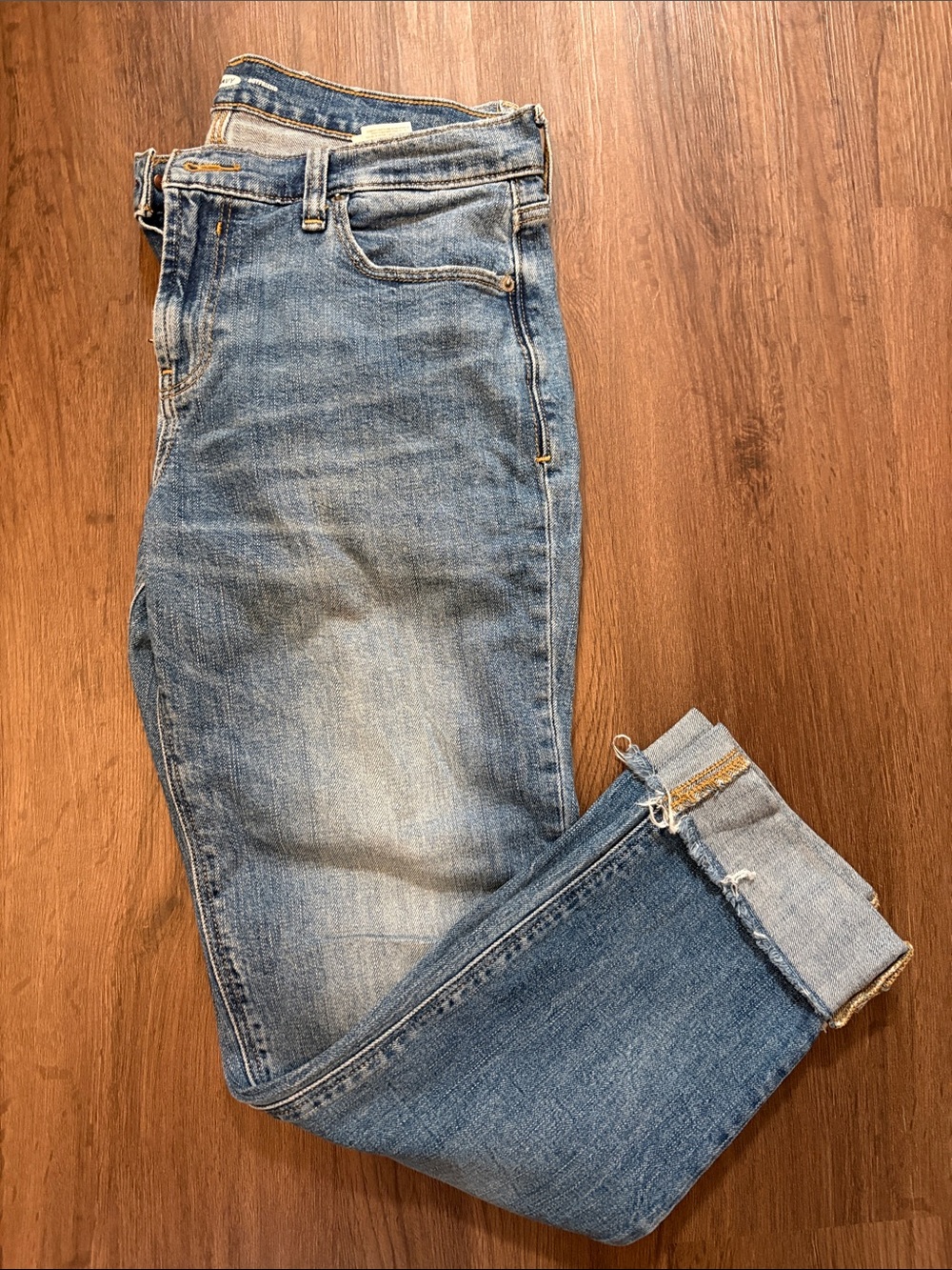 Old Navy Light Wash Denim Boyfriend Jeans - Blue